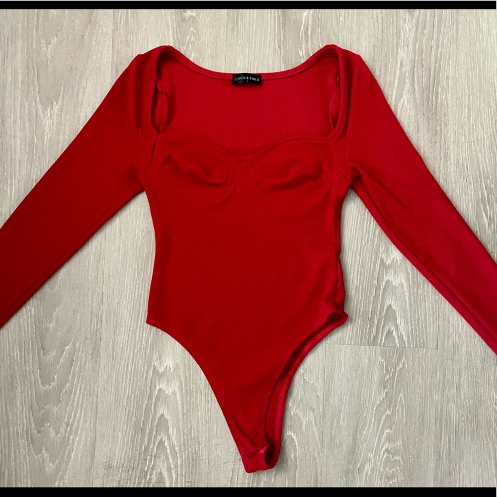 Yves & Coco crimson bodysuit